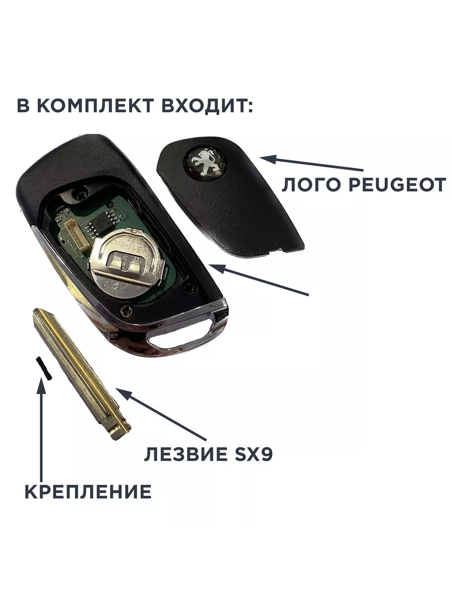 Ключ выкидной замка зажигания Peugeot Partner — 16022 — OEM 16022 - 2